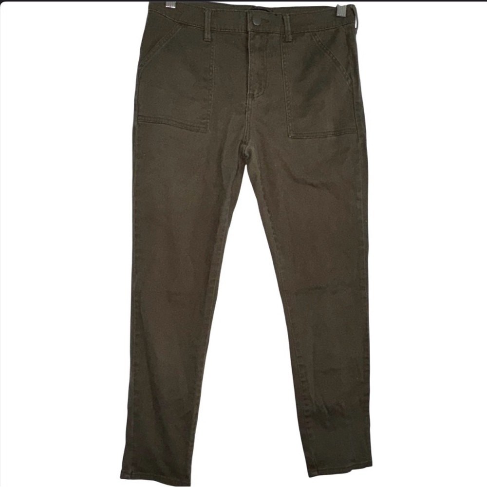 Forever 21 Army Green Cropped Cargo Pants Size 28